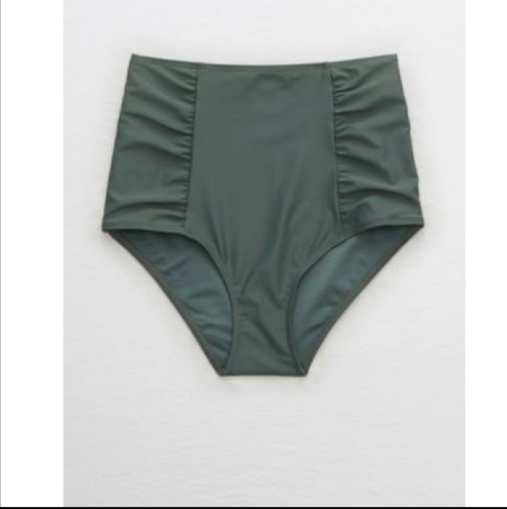 American Eagle green high waisted swim bottoms